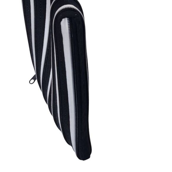 Tirolls zipper crossbody bag black white purse - Picture 6 of 8